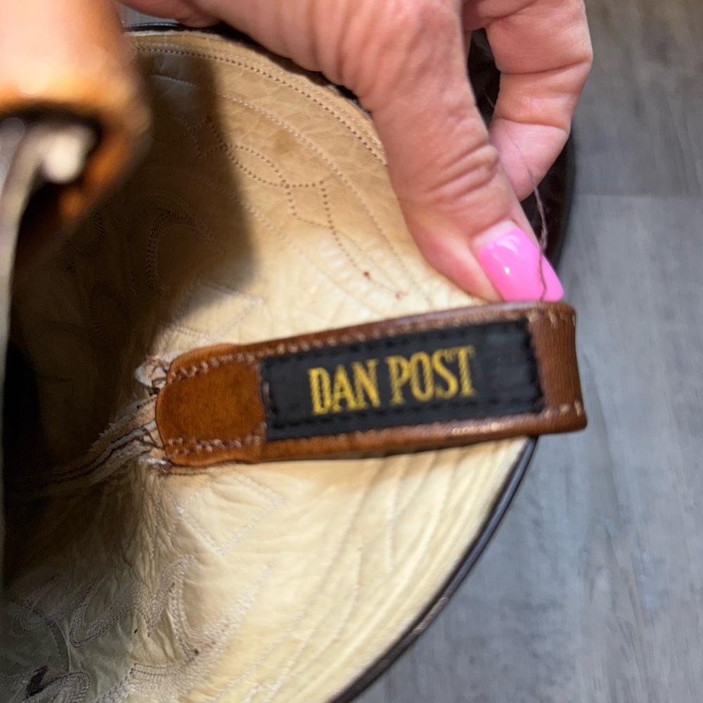 Dan Post Two-Tone Leather Cowboy Boots - Picture 9 of 12